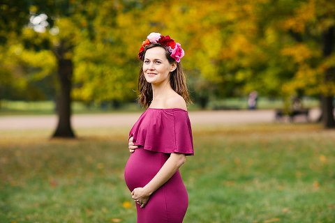 pregnancy maternity autumn fall photo shoot London Kensington Hyde park (17)