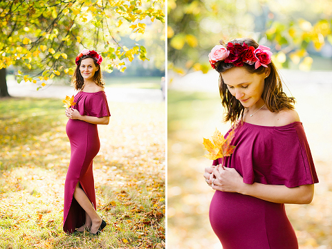pregnancy maternity autumn fall photo shoot London Kensington Hyde park (26)