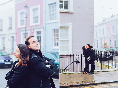 winter christmas couples engagement photo shoot London notting hill fog (8)