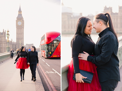 gay lesbian same sex couple photo shoot London Big Ben Westminster Valentines day (17)