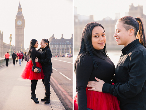 gay lesbian same sex couple photo shoot London Big Ben Westminster Valentines day (23)