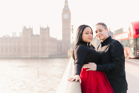 gay lesbian same sex couple photo shoot London Big Ben Westminster Valentines day (24)