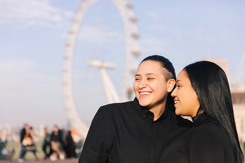 gay lesbian same sex couple photo shoot London Big Ben Westminster Valentines day (26)