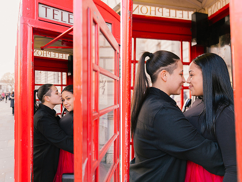 gay lesbian same sex couple photo shoot London Big Ben Westminster Valentines day (29)