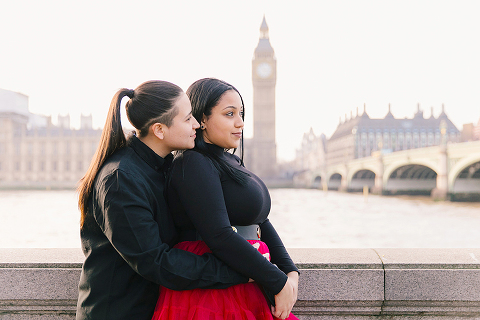 gay lesbian same sex couple photo shoot London Big Ben Westminster Valentines day (9)