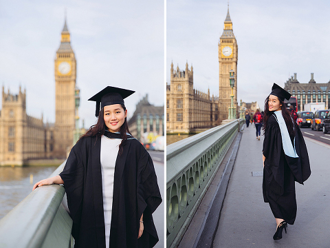graduation london photo shoot portrait outdoor Big Ben Westminster street style (13)
