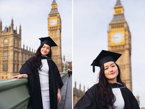 graduation london photo shoot portrait outdoor Big Ben Westminster street style (17)
