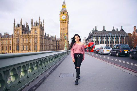 graduation london photo shoot portrait outdoor Big Ben Westminster street style (24)