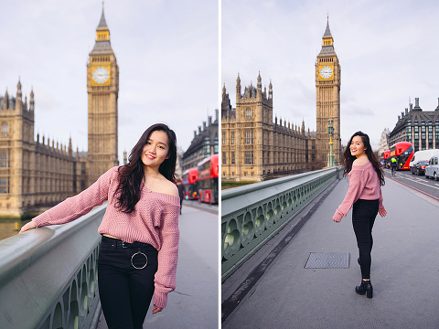 graduation london photo shoot portrait outdoor Big Ben Westminster street style (28)