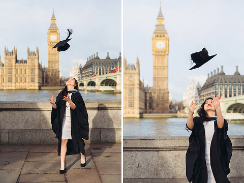 graduation london photo shoot portrait outdoor Big Ben Westminster street style (3)