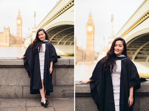 graduation london photo shoot portrait outdoor Big Ben Westminster street style (5)