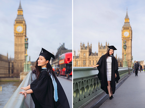 graduation london photo shoot portrait outdoor Big Ben Westminster street style (8)