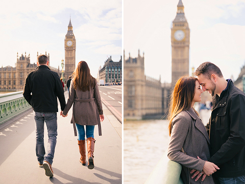 couples photo shoot in London Westminster Big Ben spring engagement photographer (11)