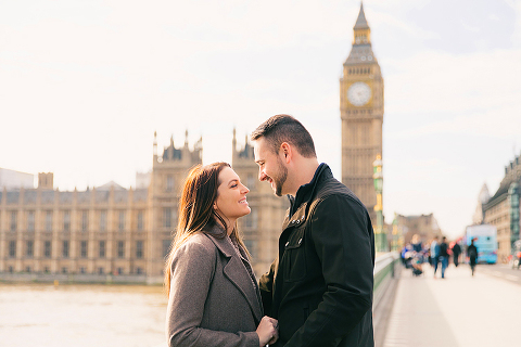 couples photo shoot in London Westminster Big Ben spring engagement photographer (12)