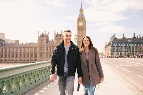 couples photo shoot in London Westminster Big Ben spring engagement photographer (14)