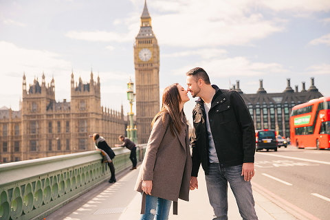 couples photo shoot in London Westminster Big Ben spring engagement photographer (16)