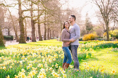 couples photo shoot in London Westminster Big Ben spring engagement photographer (32)