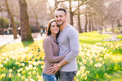 couples photo shoot in London Westminster Big Ben spring engagement photographer (33)
