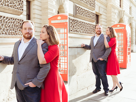couple love story anniversary photo shoot London Westminster Bridge Red telephone box Big Ben (26)