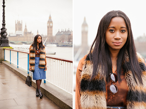 street style photographer London westminster big ben winter fashion blogger photo shoot