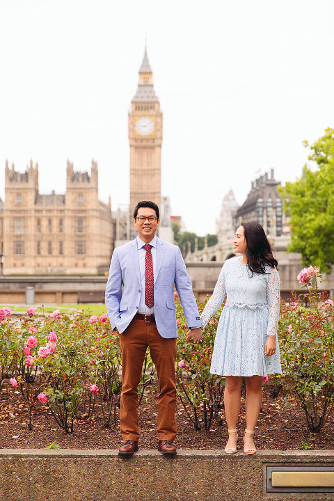 anniversary couples engagement love photo shoot london Big ben Westminster