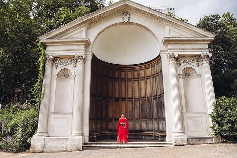 hindu diwali outfit fashion photo shoot london hyde park indian dress make-up look (1)
