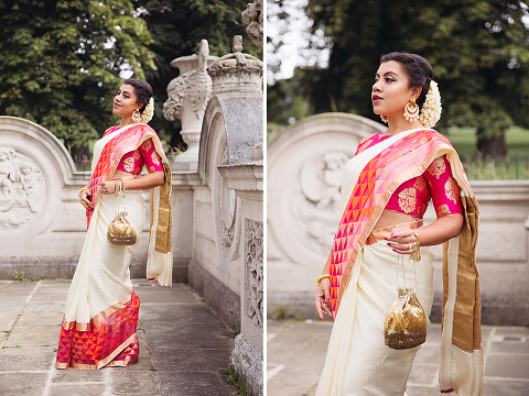 hindu diwali outfit fashion photo shoot london hyde park indian dress make-up look (15)