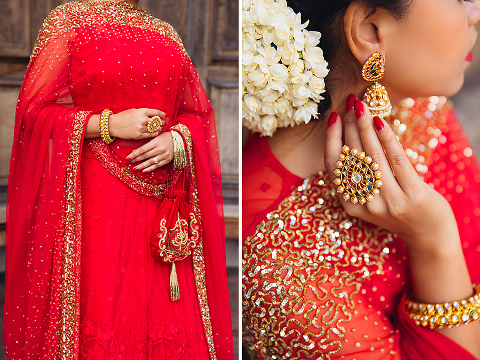 hindu-diwali-outfit-red-dress