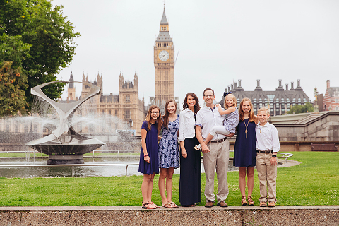family summer photo shoot london westminster big ben london eye kids portraits