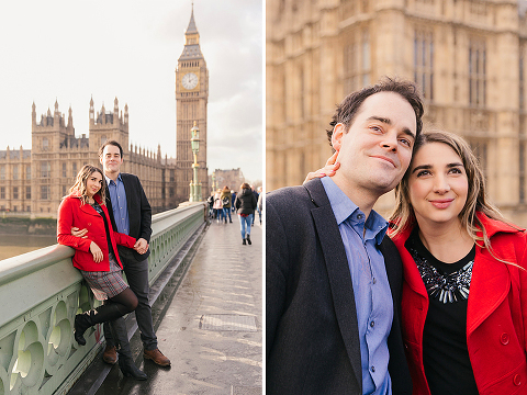 proposal engagement couples pre wedding photo shoot London Westminster Tower Bridge (10)