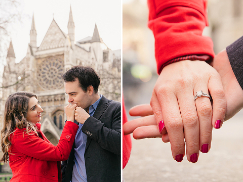 proposal engagement couples pre wedding photo shoot London Westminster Tower Bridge (18)