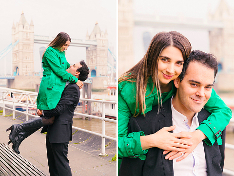 proposal engagement couples pre wedding photo shoot London Westminster Tower Bridge (29)
