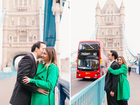 proposal engagement couples pre wedding photo shoot London Westminster Tower Bridge (33)