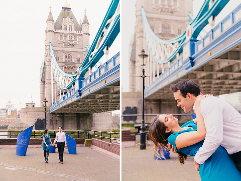 proposal engagement couples pre wedding photo shoot London Westminster Tower Bridge (37)