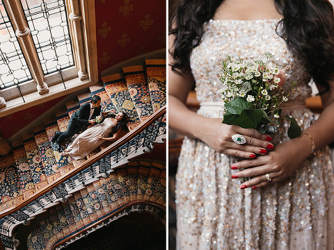 couples anniversary photo shoot London Kings Cross St Pancras hotel (11)