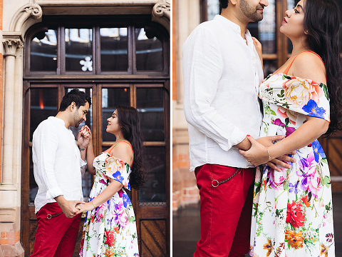 couples anniversary photo shoot London Kings Cross St Pancras hotel (29)