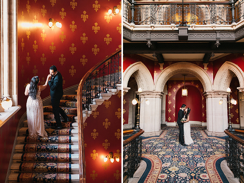 couples anniversary photo shoot London Kings Cross St Pancras hotel (3)