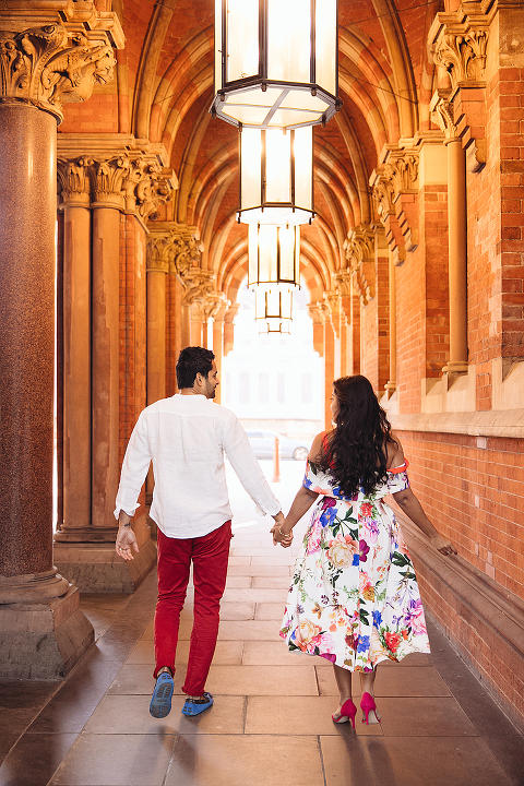 couples anniversary photo shoot London Kings Cross St Pancras hotel (32)