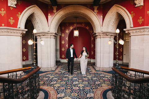 couples anniversary photo shoot London Kings Cross St Pancras hotel (9)