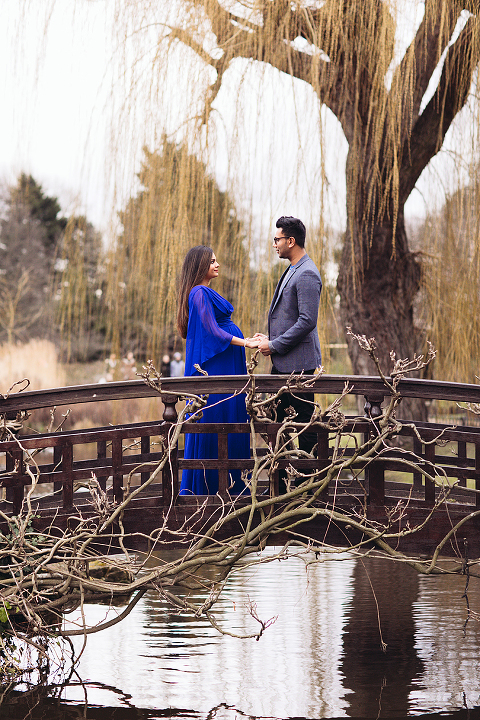 pregnancy maternity couples photo shoot spring London Regent's park