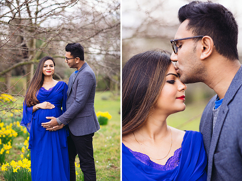 pregnancy maternity couples photo shoot spring London Regent's park (11)
