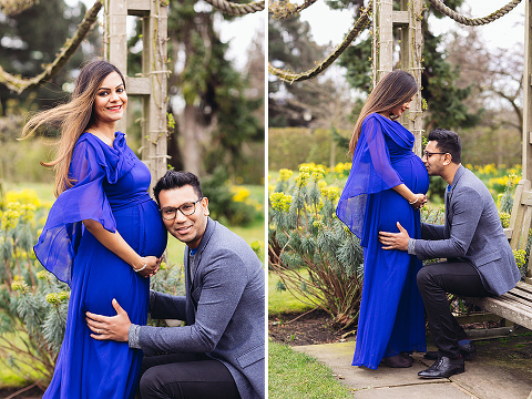 pregnancy maternity couples photo shoot spring London Regent's park (7)