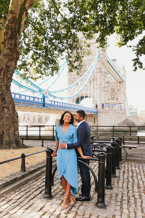 couples anniversary engagement photo shoot London Tower Bridge summer (11)