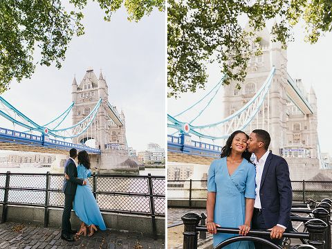 couples anniversary engagement photo shoot London Tower Bridge summer (12)