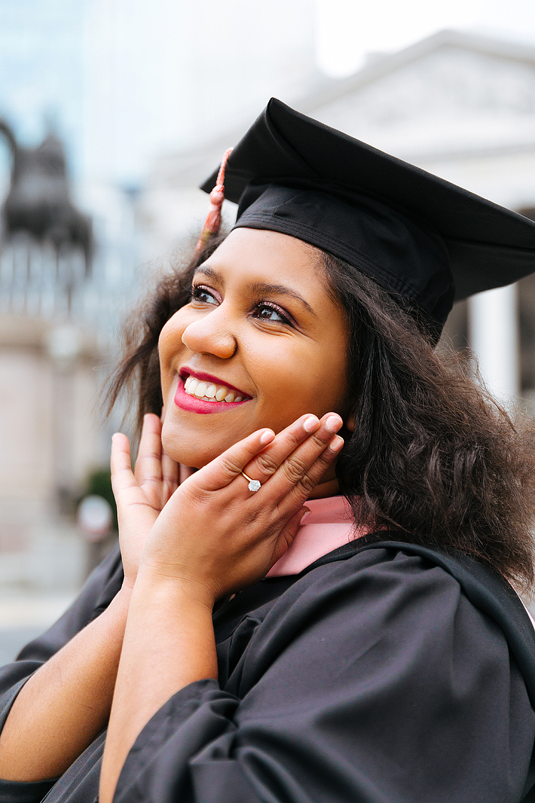 Graduation portrait shoot with Justine Margarita Karenko Photography